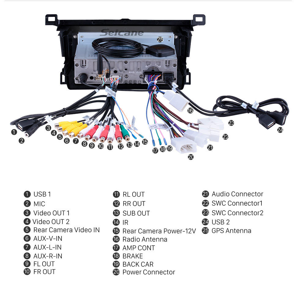 Seicane 9 inch 2013-2018 Toyota RAV4 RHD Android 9.0 Car Stereo Bluetooth GPS Navigation System support DVD Player TV Backup Camera iPod iPhone USB AUX Steering Wheel Control Seicane 9 inch 2013-2018 Toyota RAV4 RHD Android 9.0 Car Stereo Bluetooth GPS Navigation System support DVD Player TV Backup Camera iPod iPhone USB AUX Steering Wheel Control
