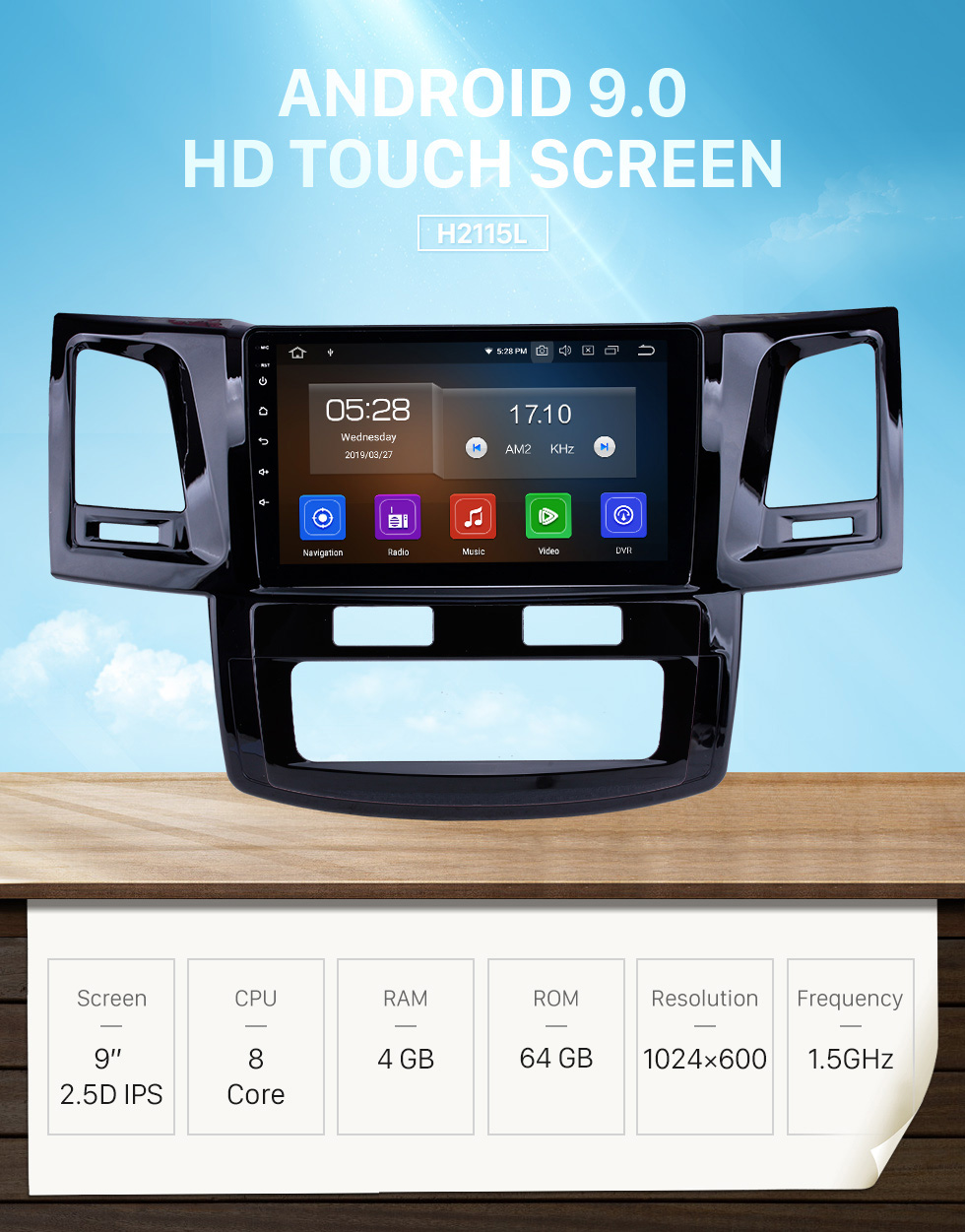 Seicane OEM 9 inch Android 9.0 GPS Navigation Radio for 2008-2014 Toyota Fortuner/Hilux Bluetooth HD Touchscreen Carplay USB support DVR Digital TV Seicane OEM 9 inch Android 9.0 GPS Navigation Radio for 2008-2014 Toyota Fortuner/Hilux Bluetooth HD Touchscreen Carplay USB support DVR Digital TV