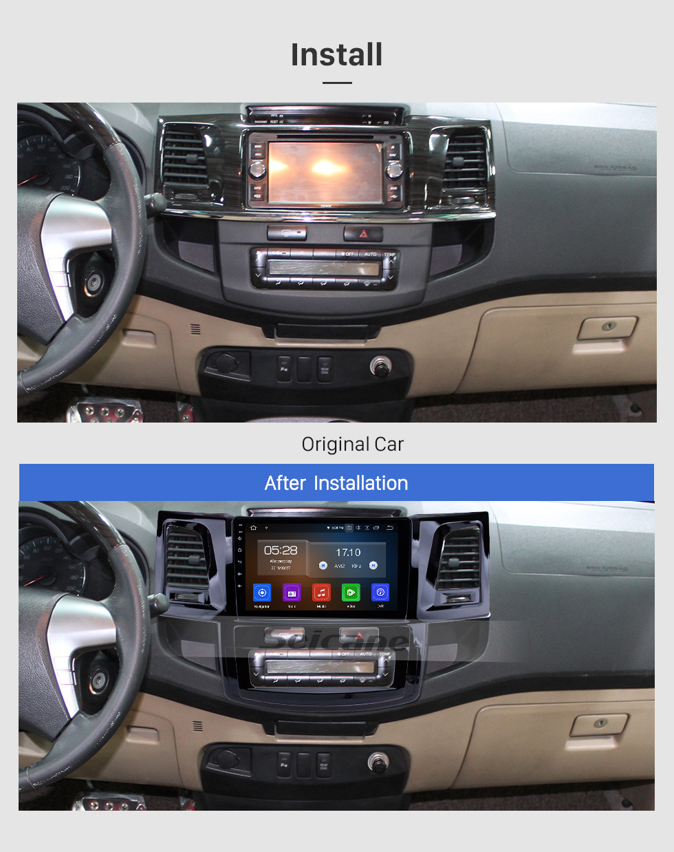 Seicane OEM 9 inch Android 9.0 GPS Navigation Radio for 2008-2014 Toyota Fortuner/Hilux Bluetooth HD Touchscreen Carplay USB support DVR Digital TV Seicane OEM 9 inch Android 9.0 GPS Navigation Radio for 2008-2014 Toyota Fortuner/Hilux Bluetooth HD Touchscreen Carplay USB support DVR Digital TV