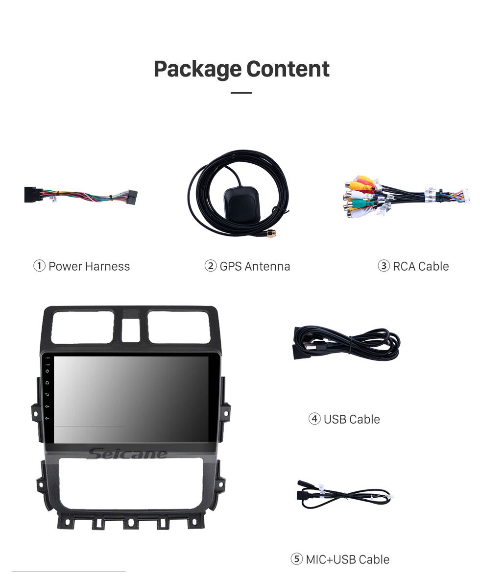 Seicane 9 pulgadas Android 10.0 para 2006 VOLKSWAGEN PASSAT B6 Sistema de navegación GPS estéreo con Bluetooth OBD2 DVR TPMS Cámara de visión trasera