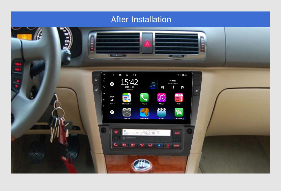 Seicane 9 pouces Android 10.0 pour 2006 VOLKSWAGEN PASSAT B6 système de navigation GPS stéréo avec caméra de recul Bluetooth OBD2 DVR TPMS Seicane 9 pouces Android 10.0 pour 2006 VOLKSWAGEN PASSAT B6 système de navigation GPS stéréo avec caméra de recul Bluetooth OBD2 DVR TPMS