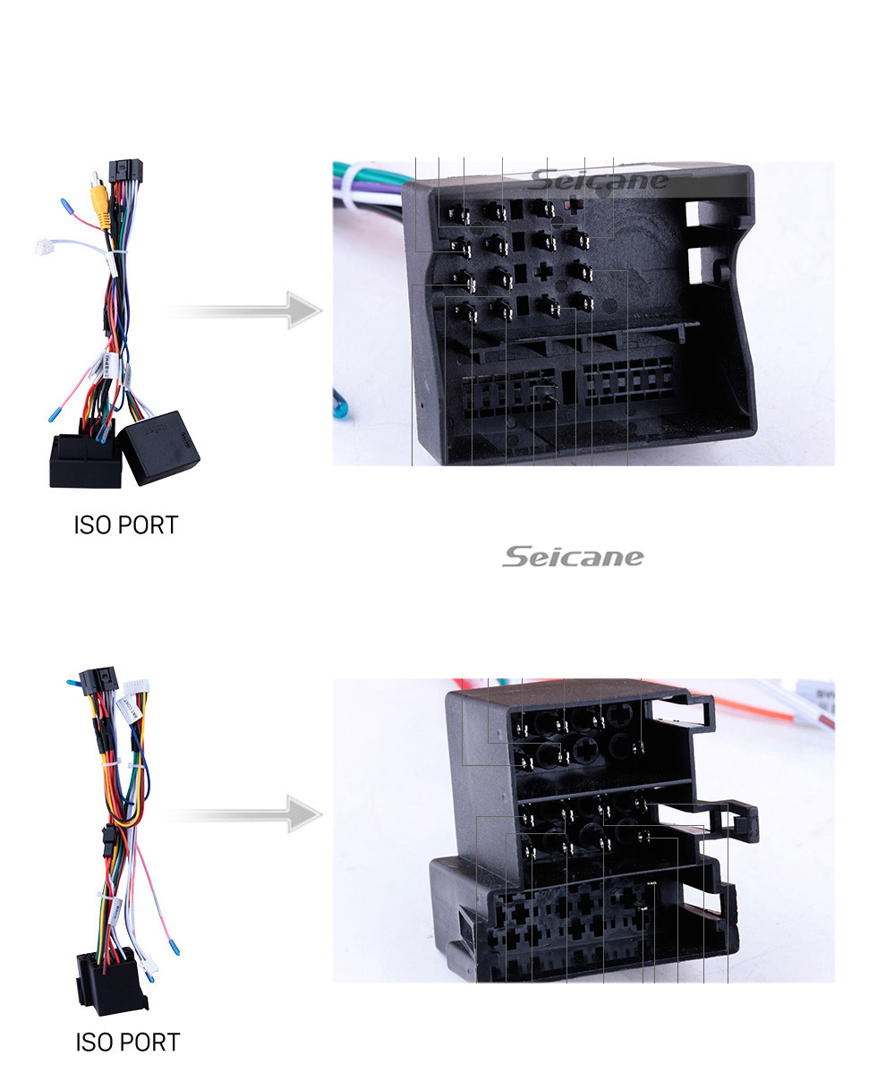 Seicane 9 pulgadas Android 10.0 para 2006 VOLKSWAGEN PASSAT B6 Sistema de navegación GPS estéreo con Bluetooth OBD2 DVR TPMS Cámara de visión trasera