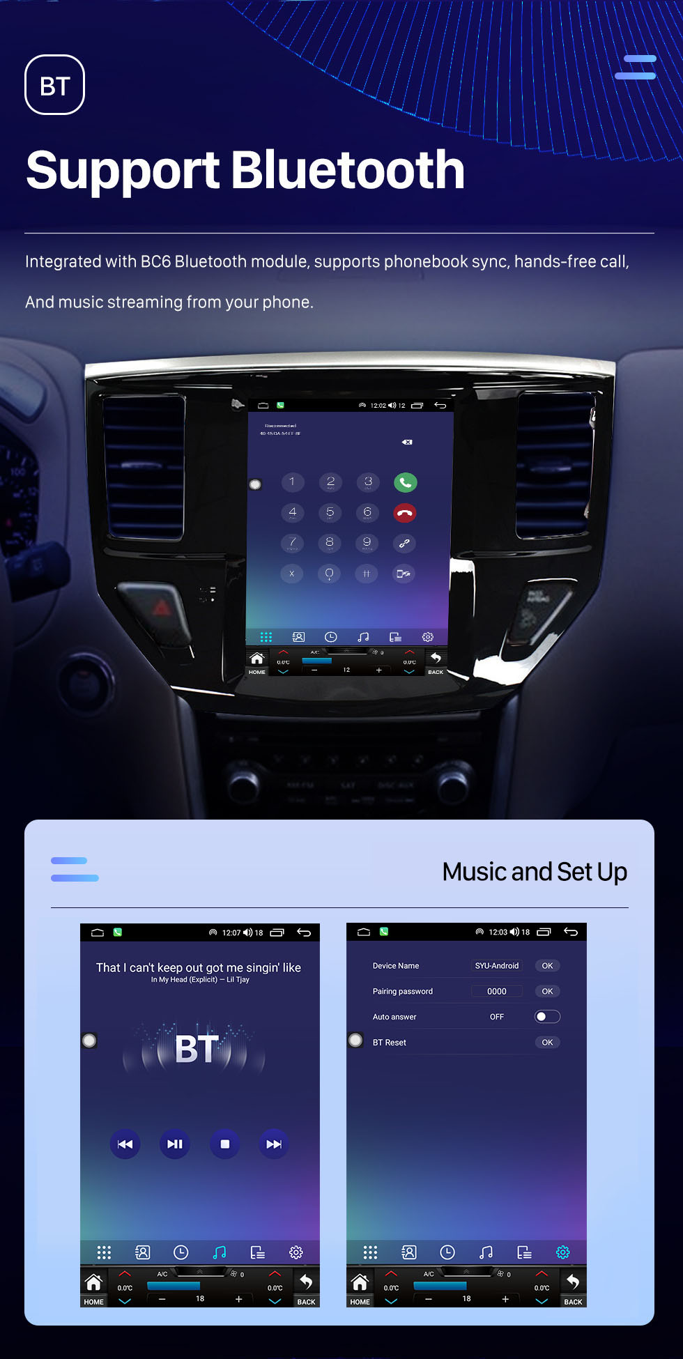 Seicane 9,7-дюймовый Android 10.0 Tesla Radio для 2013 NISSAN Pathfinder Bluetooth WIFI HD с сенсорным экраном GPS-навигация Carplay Android auto