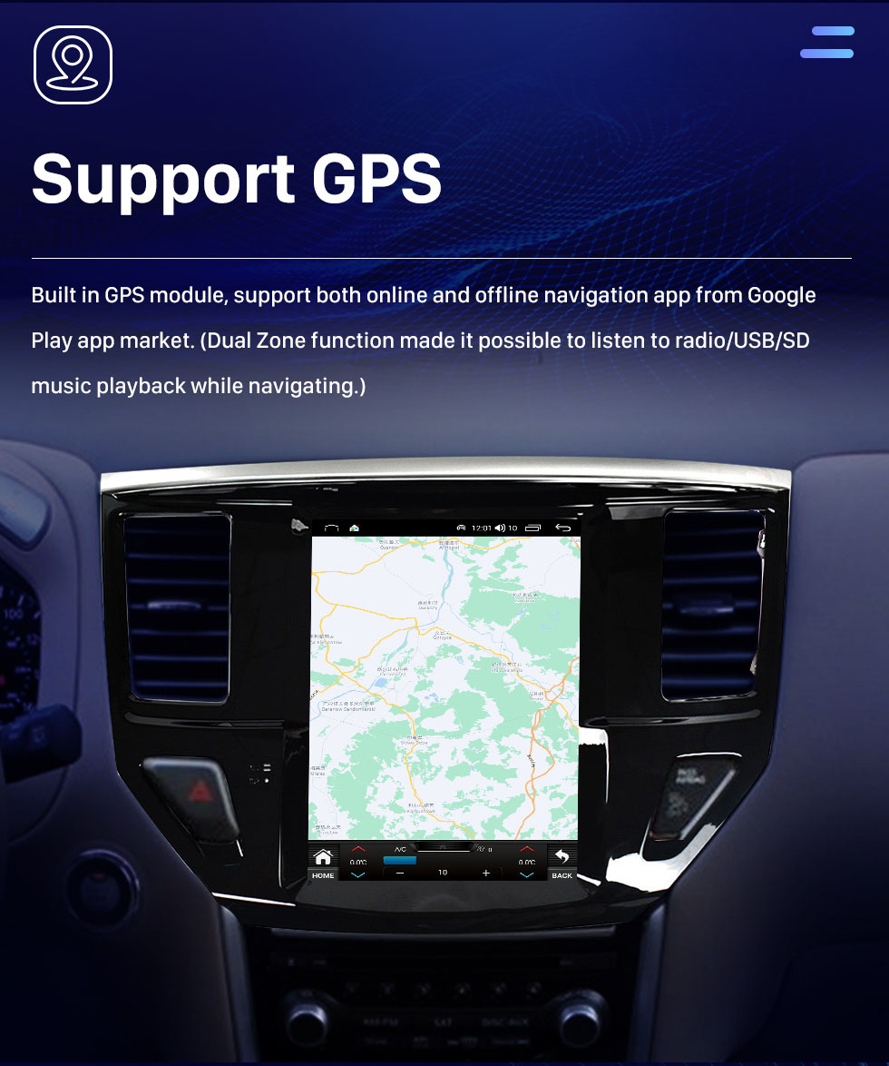 Seicane Radio Tesla Android 10,0 de 9,7 pulgadas para 2013 NISSAN Pathfinder Bluetooth WIFI HD pantalla táctil navegación GPS Carplay Android auto Seicane Radio Tesla Android 10,0 de 9,7 pulgadas para 2013 NISSAN Pathfinder Bluetooth WIFI HD pantalla táctil navegación GPS Carplay Android auto
