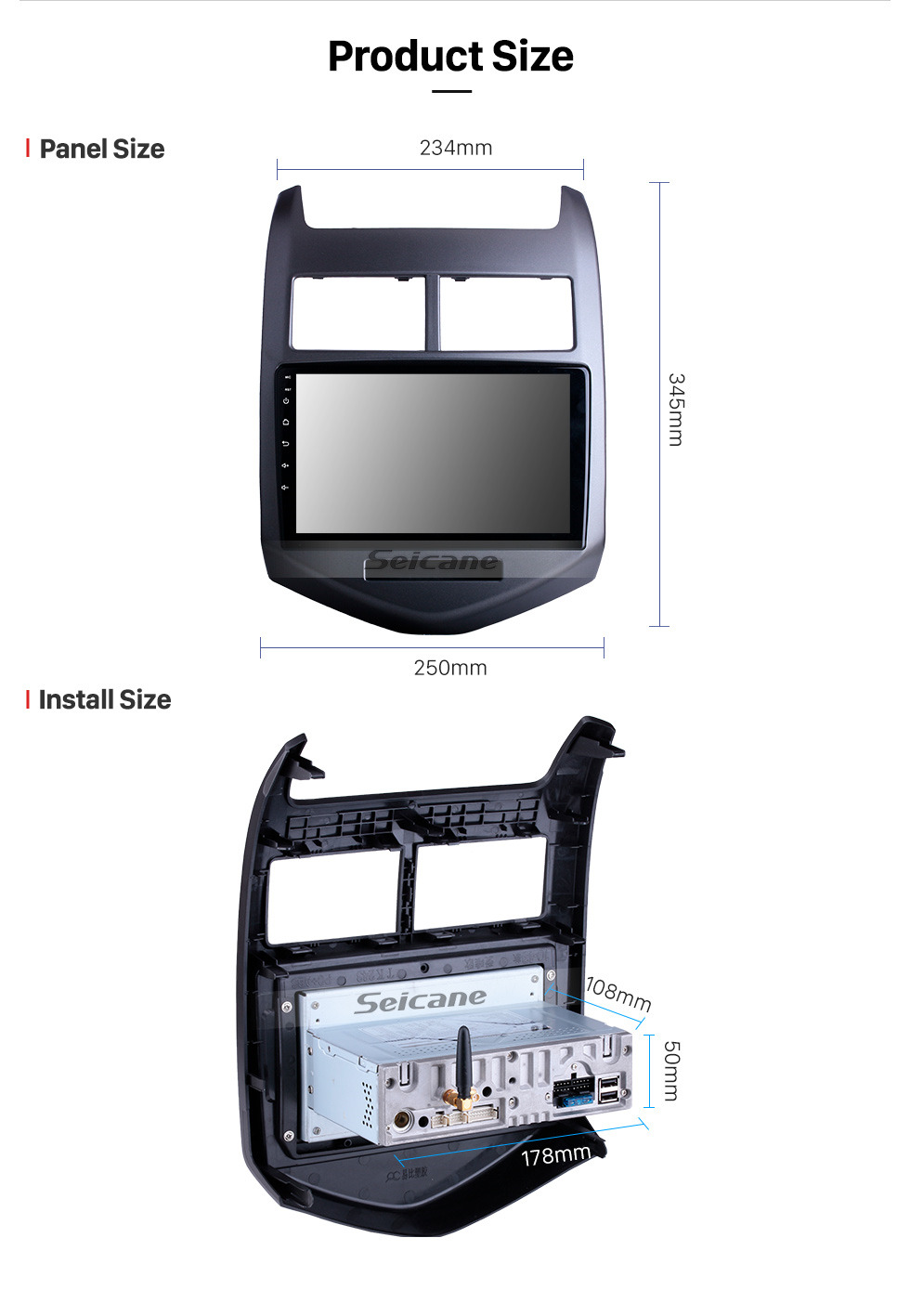 Seicane 2010 2011 2012 2013 Chevy Chevrolet AVEO Android 9.0 Radio GPS Navigation Bluetooth HD TouchScreen WiFi Spiegel-Verbindungs-Rückansicht Unterstützung DVR 1080P Video OBD Seicane 2010 2011 2012 2013 Chevy Chevrolet AVEO Android 9.0 Radio GPS Navigation Bluetooth HD TouchScreen WiFi Spiegel-Verbindungs-Rückansicht Unterstützung DVR 1080P Video OBD