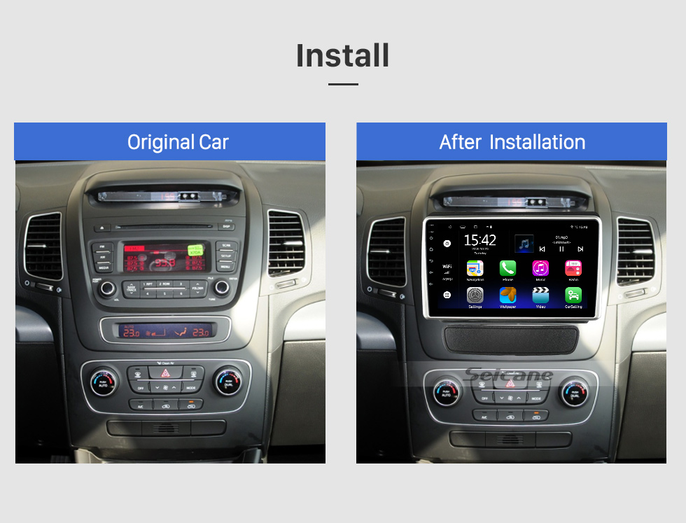 Seicane 9 inch Android 10.0 for 2013 KIA SORENTO HIGH-END Radio GPS Navigation System With Bluetooth Carplay Android Auto support DVR Seicane 9 inch Android 10.0 for 2013 KIA SORENTO HIGH-END Radio GPS Navigation System With Bluetooth Carplay Android Auto support DVR