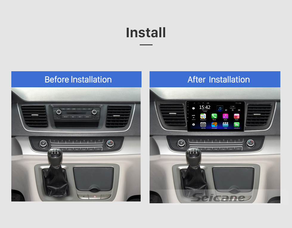 Seicane 9 pulgadas Android 10.0 para 2006 VOLKSWAGEN PASSAT B6 Sistema de navegación GPS estéreo con Bluetooth OBD2 DVR TPMS Cámara de visión trasera