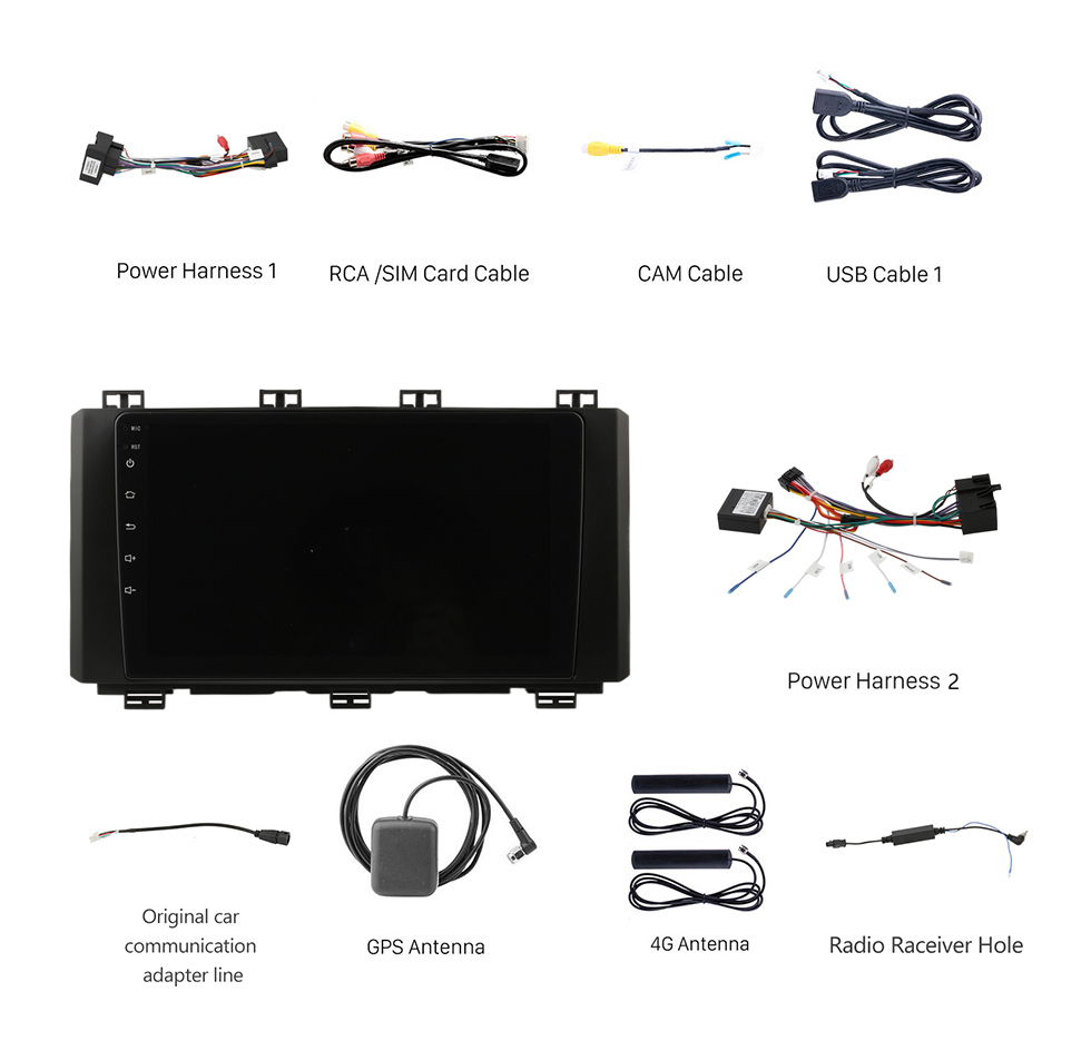 Seicane OEM 9 Zoll Android 12.0 für 2016-2021 SEAT ATECA Radio GPS Navigationssystem mit HD Touchscreen Bluetooth Unterstützung Carplay OBD2 DVR TPMS