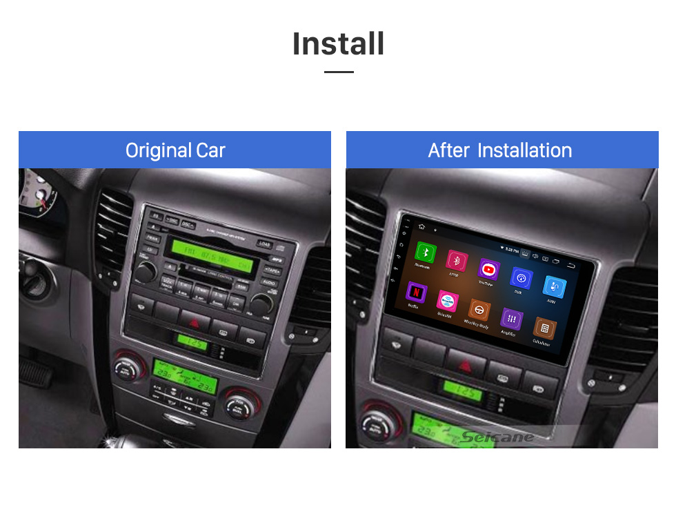 Seicane OEM 9 inch Android 10.0 for 2002-2006 KIA SORENTO Radio GPS Navigation System With HD Touchscreen Bluetooth support Carplay OBD2 DVR TPMS Seicane OEM 9 inch Android 10.0 for 2002-2006 KIA SORENTO Radio GPS Navigation System With HD Touchscreen Bluetooth support Carplay OBD2 DVR TPMS