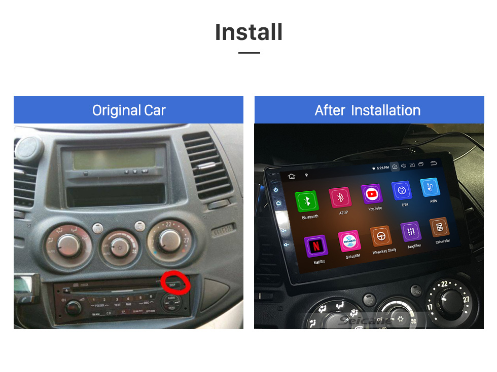 Seicane 9 inch Android 10.0 for 2006 MITSUBISHI GRANDIS GPS Navigation Radio with Bluetooth HD Touchscreen WIFI support TPMS DVR Carplay Rearview camera DAB+ Seicane 9 inch Android 10.0 for 2006 MITSUBISHI GRANDIS GPS Navigation Radio with Bluetooth HD Touchscreen WIFI support TPMS DVR Carplay Rearview camera DAB+