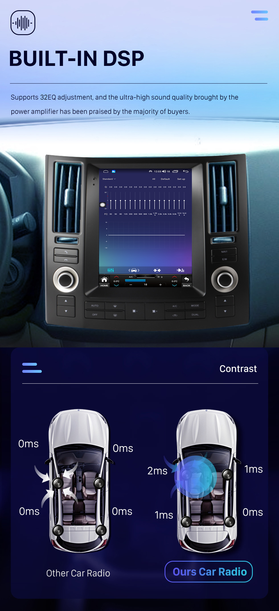 Seicane 9,7 pouces pour 2007-2009 INFINITI FX FX35 FX45 Android 10.0 Unité principale Navigation GPS Radio USB avec prise en charge USB Bluetooth WIFI DVR OBD2 Commande au volant TPMS Seicane 9,7 pouces pour 2007-2009 INFINITI FX FX35 FX45 Android 10.0 Unité principale Navigation GPS Radio USB avec prise en charge USB Bluetooth WIFI DVR OBD2 Commande au volant TPMS