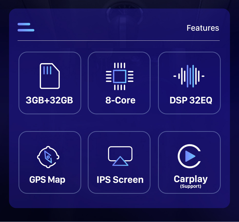 Seicane 9,7 pouces pour 2007-2009 INFINITI FX FX35 FX45 Android 10.0 Unité principale Navigation GPS Radio USB avec prise en charge USB Bluetooth WIFI DVR OBD2 Commande au volant TPMS