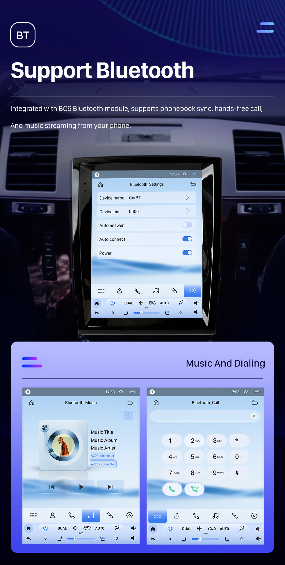 Seicane Écran Android 10.0 Telsa de 9,7 pouces pour 2003-2013 CADILLAC ESCALADE Radio Système de navigation GPS avec écran tactile Bluetooth HD Prise en charge de Carplay DSP SWC DVR DAB+ Caméra AHD Seicane Écran Android 10.0 Telsa de 9,7 pouces pour 2003-2013 CADILLAC ESCALADE Radio Système de navigation GPS avec écran tactile Bluetooth HD Prise en charge de Carplay DSP SWC DVR DAB+ Caméra AHD