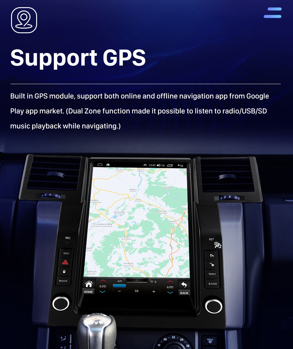 Seicane OEM 12.1 inch Android 10.0 for 2005-2009 Land Rover Range Rover Sport Radio GPS Navigation System With HD Touchscreen Bluetooth Carplay support OBD2 DVR TPMS Seicane OEM 12.1 inch Android 10.0 for 2005-2009 Land Rover Range Rover Sport Radio GPS Navigation System With HD Touchscreen Bluetooth Carplay support OBD2 DVR TPMS