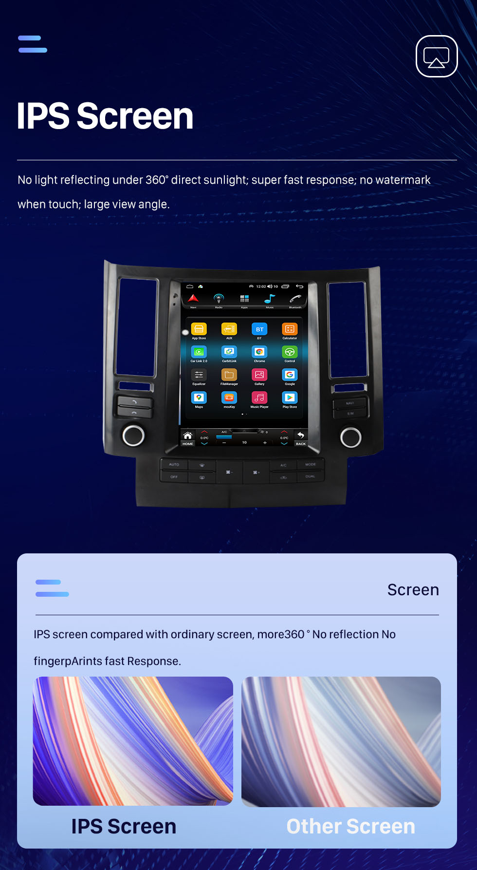 Seicane OEM 9,7 Zoll Android 10.0 für 2003-2006 INFINITI FX35 FX45 Radio GPS Navigationssystem mit HD Touchscreen Bluetooth Unterstützung Carplay OBD2 DVR TPMS