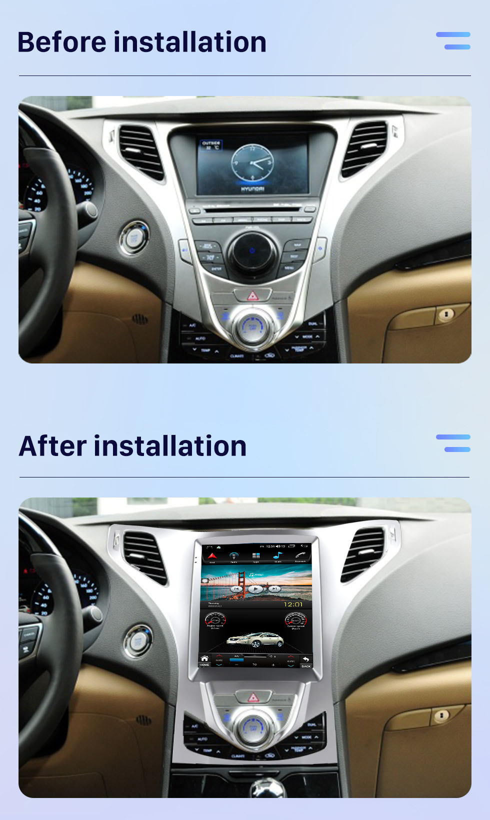 Seicane OEM 9,7 pouces Android 10.0 pour 2011-2012 HYUNDAI Azera Radio Système de navigation GPS avec écran tactile HD Bluetooth Carplay Support OBD2 DVR Seicane OEM 9,7 pouces Android 10.0 pour 2011-2012 HYUNDAI Azera Radio Système de navigation GPS avec écran tactile HD Bluetooth Carplay Support OBD2 DVR