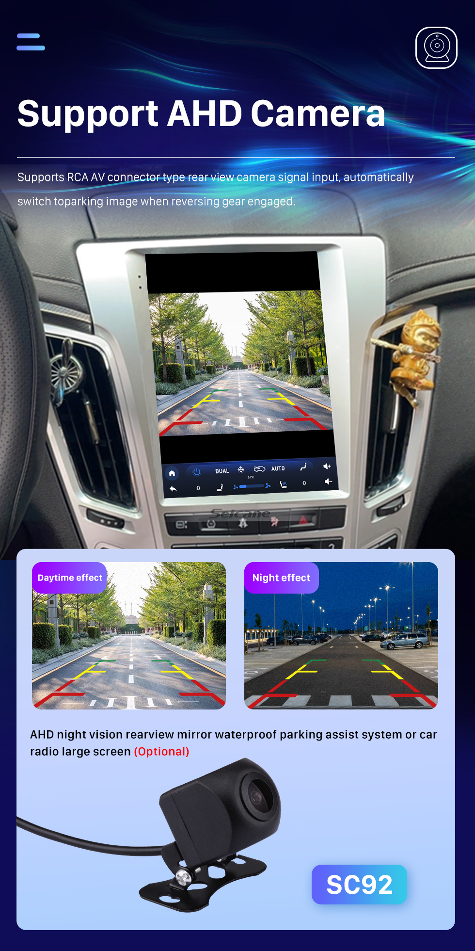 Seicane OEM 9.7 inch Android 10.0 Radio for 2007-2012 Cadillac CTS Bluetooth WIFI HD Touchscreen GPS Navigation support Carplay AHD camera DAB+ OBD2 Seicane OEM 9.7 inch Android 10.0 Radio for 2007-2012 Cadillac CTS Bluetooth WIFI HD Touchscreen GPS Navigation support Carplay AHD camera DAB+ OBD2