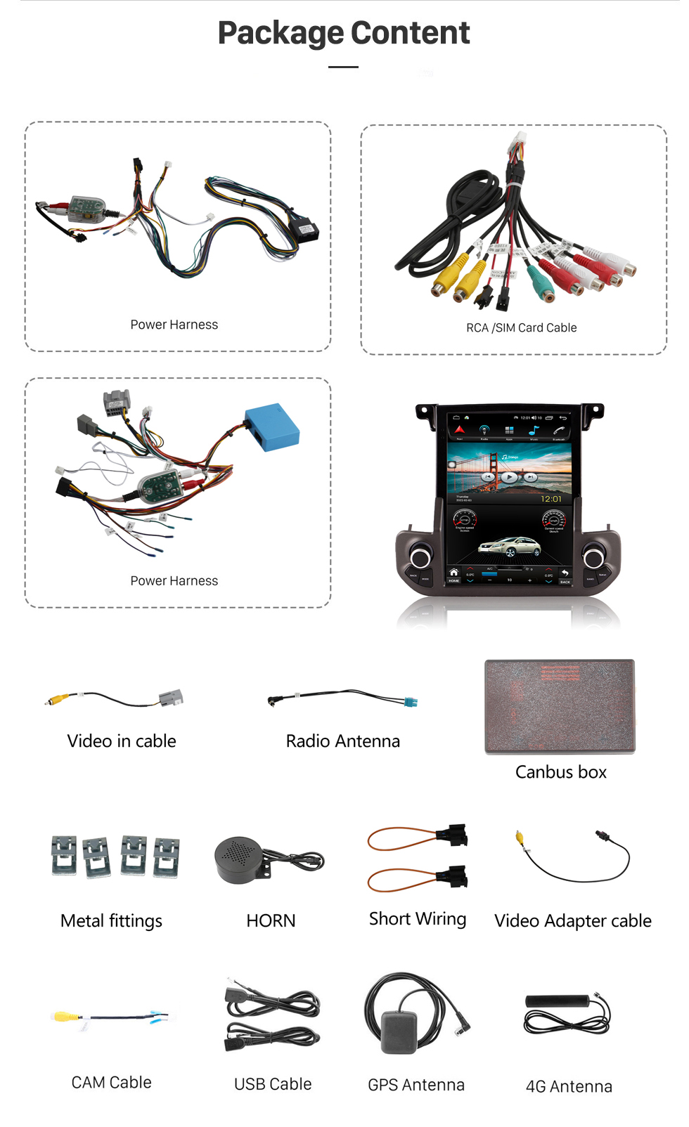 Seicane OEM 9,7 pouces Android 10.0 Radio pour 2009-2016 Land Rover Discoverer 4 LR4 Bluetooth WIFI HD Navigation GPS à écran tactile avec prise en charge Bluetooth Carplay Caméra AHD