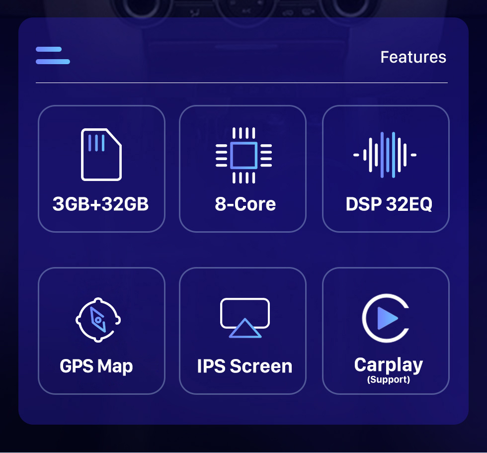 Seicane OEM 9,7 Zoll Android 10.0 Radio für 2009-2016 Land Rover Discoverer 4 LR4 Bluetooth WIFI HD Touchscreen GPS Navigation mit Bluetooth Carplay Unterstützung AHD Kamera