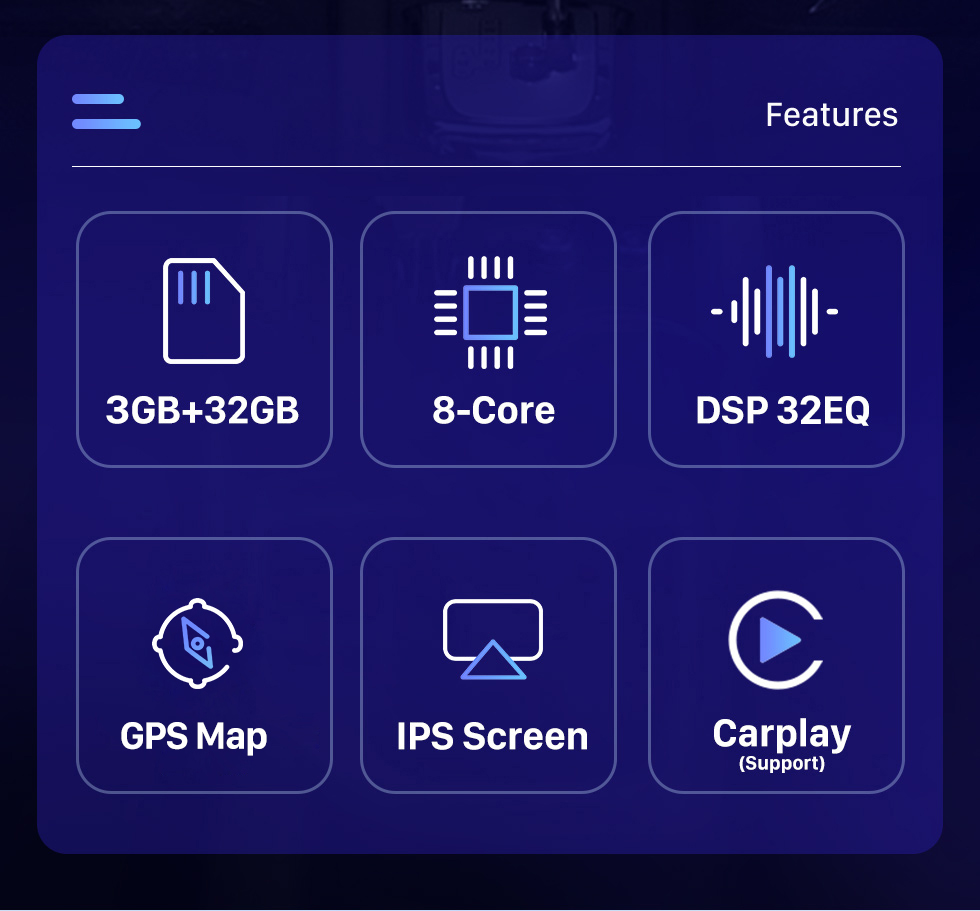 Seicane Tudo em um Android 10.0 9,7 polegadas 2008-2012 Chevrolet Epica Rádio de navegação GPS com tela sensível ao toque Carplay Suporte Bluetooth Câmera AHD