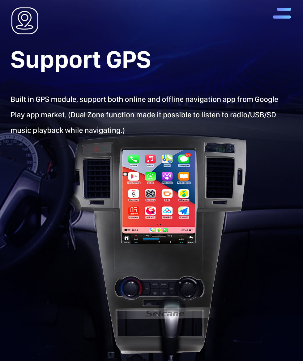 Seicane Tout en un Android 10.0 9,7 pouces 2008-2012 Chevrolet Epica Radio de navigation GPS avec écran tactile Carplay Bluetooth prend en charge la caméra AHD Seicane Tout en un Android 10.0 9,7 pouces 2008-2012 Chevrolet Epica Radio de navigation GPS avec écran tactile Carplay Bluetooth prend en charge la caméra AHD