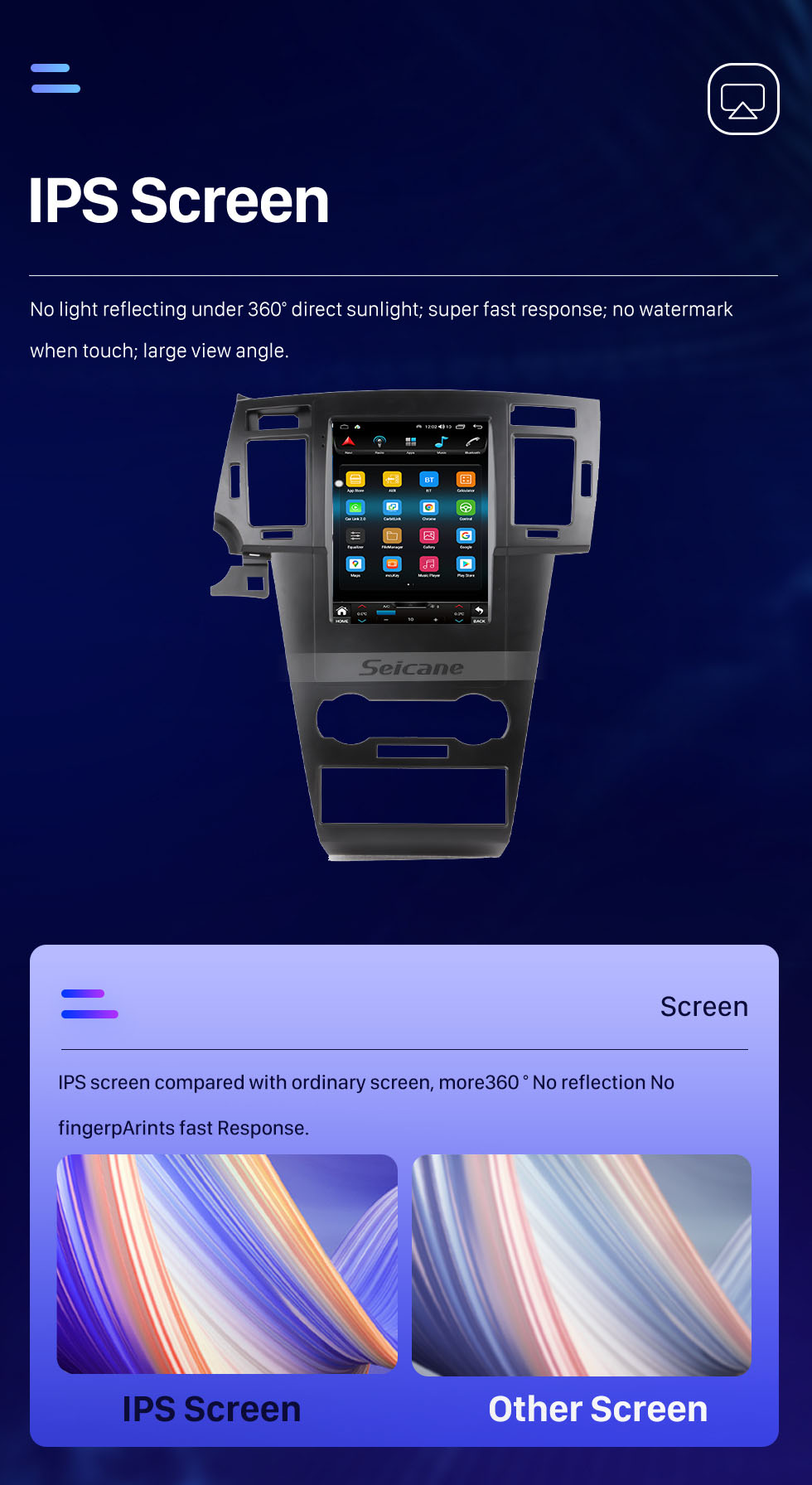 Seicane Tout en un Android 10.0 9,7 pouces 2008-2012 Chevrolet Epica Radio de navigation GPS avec écran tactile Carplay Bluetooth prend en charge la caméra AHD Seicane Tout en un Android 10.0 9,7 pouces 2008-2012 Chevrolet Epica Radio de navigation GPS avec écran tactile Carplay Bluetooth prend en charge la caméra AHD