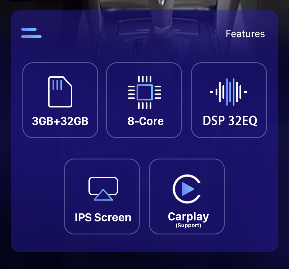 Seicane Estéreo de 9,7 pulgadas para Infiniti GX G37 G25 G35 2008- 2015 Infiniti FX35 QX70 2007- 2012 Radio con Carplay Bluetooth Android Auto