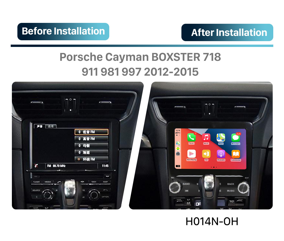 Seicane 7 inch Android 11.0 for Porsche Cayman BOXSTER 718 911 981 997 2012-2015 GPS Navigation Radio with bluetooth Carplay Android Auto