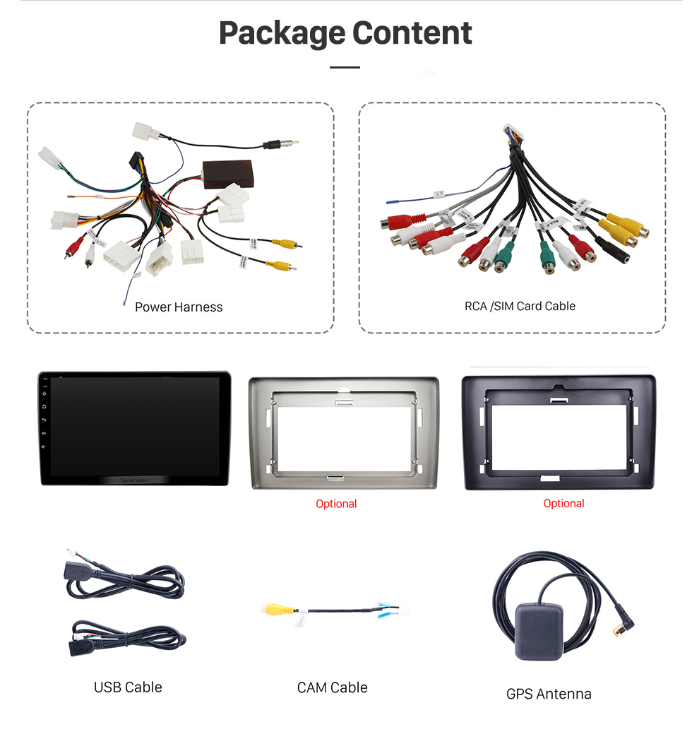 Seicane Radio à écran tactile Android 13.0 pour 2010-2016 2017 2018 Toyota Hiace avec prise en charge Carplay Bluetooth intégrée Commande au volant Caméra AHD Seicane Radio à écran tactile Android 13.0 pour 2010-2016 2017 2018 Toyota Hiace avec prise en charge Carplay Bluetooth intégrée Commande au volant Caméra AHD