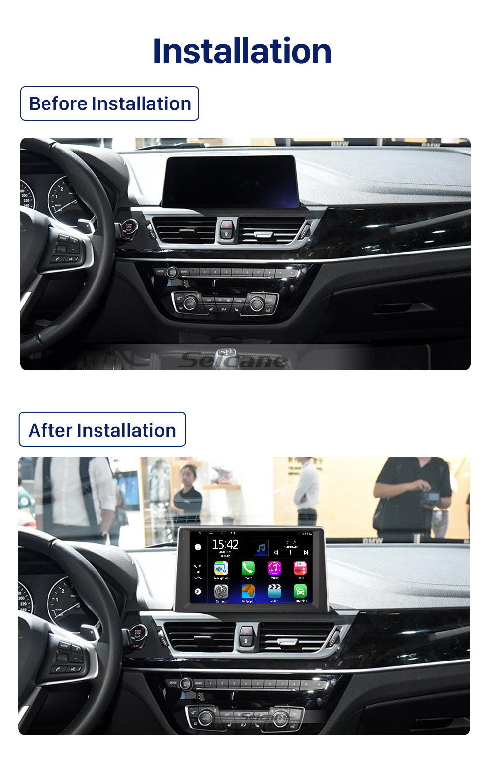 Seicane 9 pouces Android 10.0 pour 2014 CHANGAN CX20 système de navigation GPS stéréo avec prise en charge de l&amp;#39;écran tactile Bluetooth caméra de recul