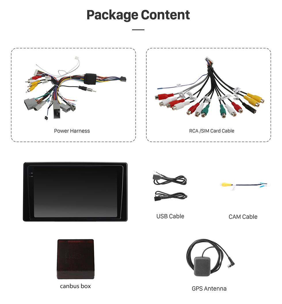 Seicane 9 pouces Android 13.0 pour 2021 HONDA VEZEL Système de navigation GPS stéréo avec caméra Bluetooth