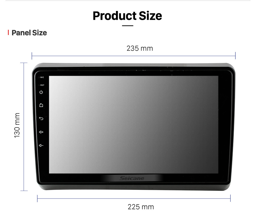 Seicane 9 pulgadas Android 13.0 para 2003-2008 TOYOTA WISH Sistema de navegación GPS estéreo con Bluetooth OBD2 DVR TPMS Cámara de visión trasera