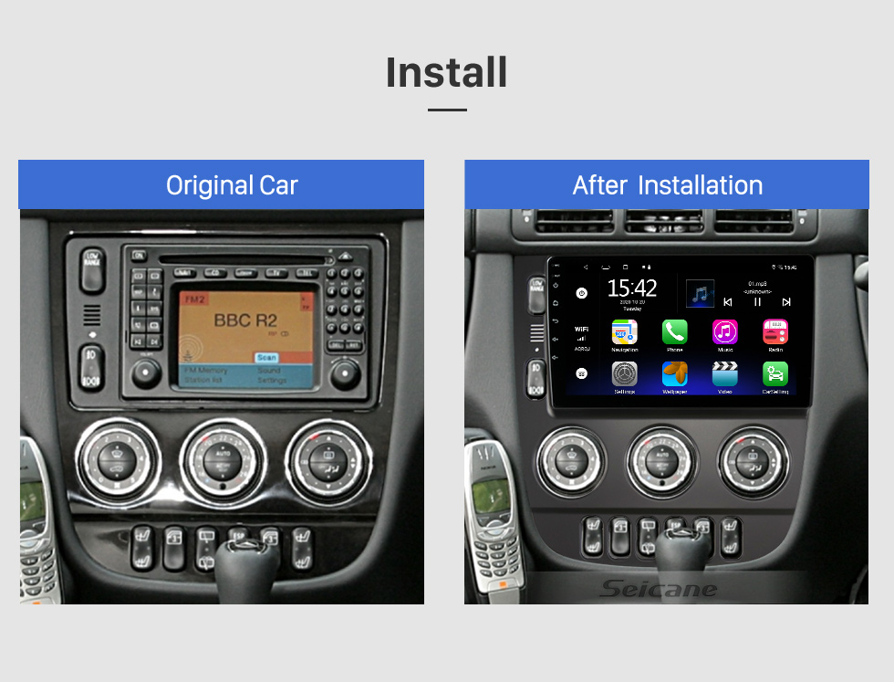 Seicane OEM Android 10.0 para 2015 FORD EDGE GPS Navegação Rádio com 9 polegadas Bluetooth HD Touchscreen suporte DVR Carplay câmera retrovisor