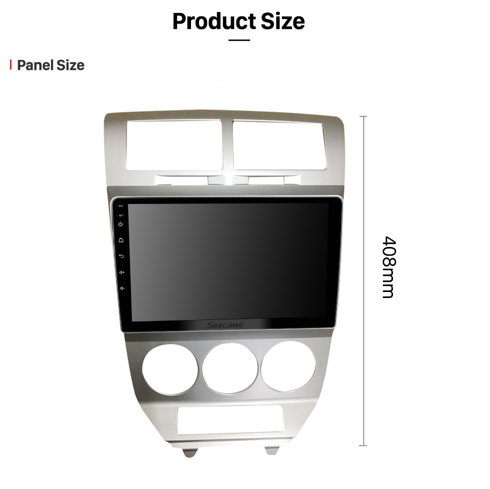 Seicane 10.1 inch Android 10.0  for 2007-2010  DODGE CALIBER Stereo GPS navigation system  with Bluetooth touch Screen support Rearview Camera