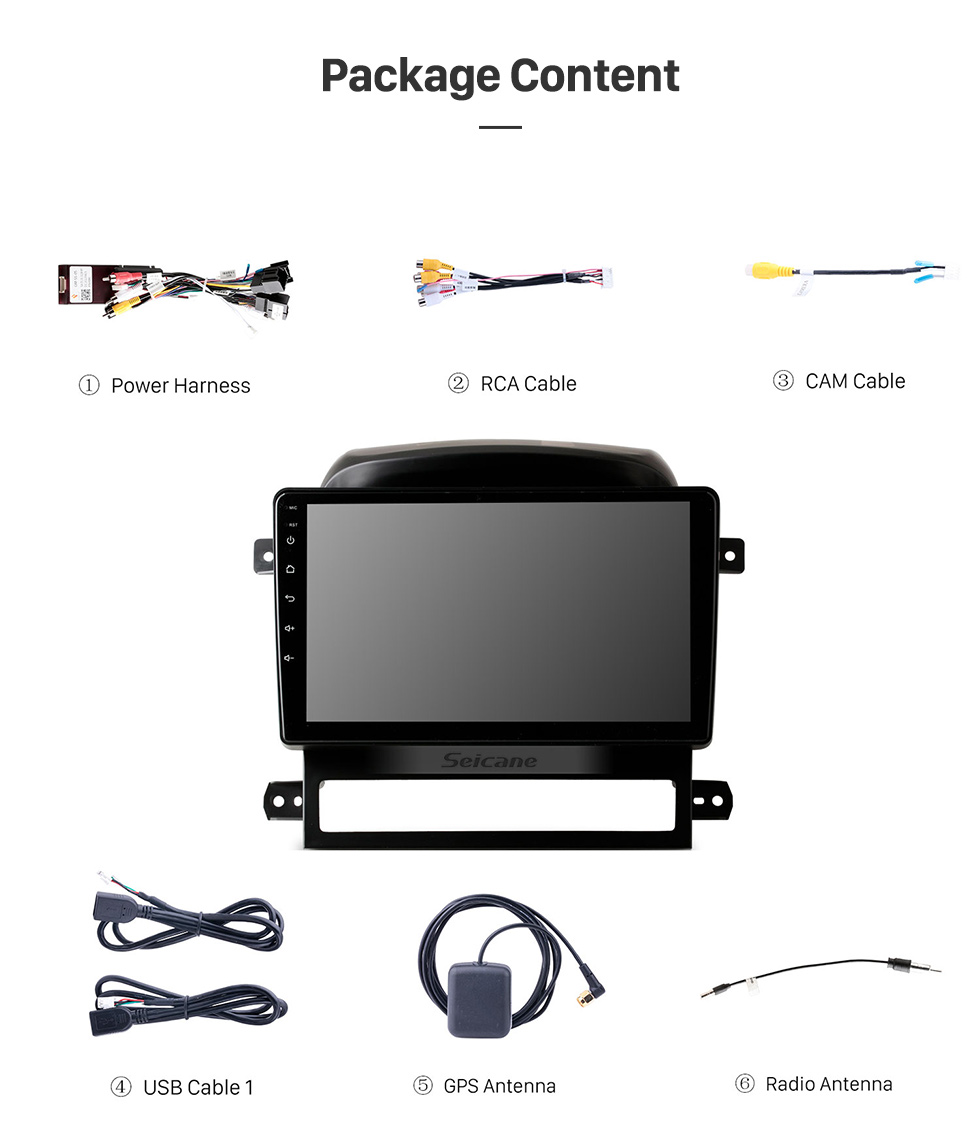 Seicane 9 pulgadas Android 10.0 para 2009-2012 CHEVROLET CAPTIVA Sistema de navegación GPS estéreo con soporte Bluetooth carplay OBD2 DVR