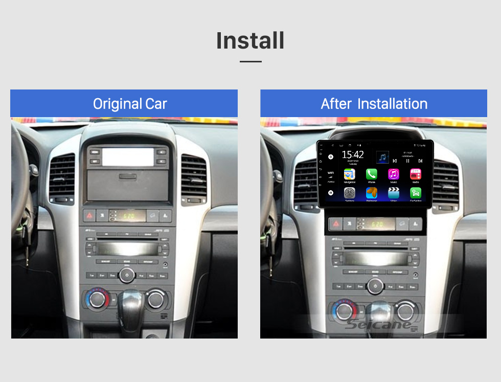 Seicane 9-дюймовый Android 10.0 для CHEVROLET CAPTIVA 2009-2012 гг. Стереосистема GPS-навигации с поддержкой Bluetooth carplay OBD2 DVR Seicane 9-дюймовый Android 10.0 для CHEVROLET CAPTIVA 2009-2012 гг. Стереосистема GPS-навигации с поддержкой Bluetooth carplay OBD2 DVR
