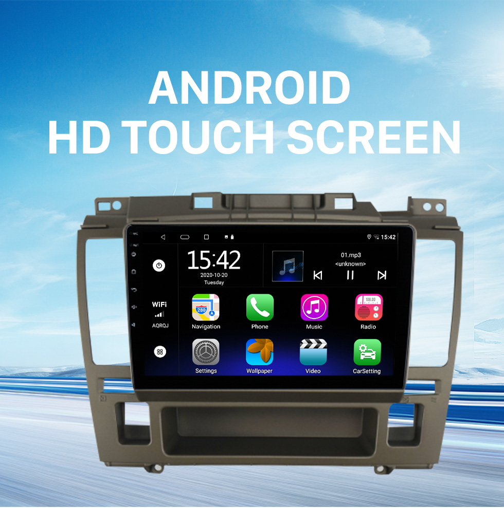 Seicane 9 Zoll Android 10.0 für 2019-2022 DFSK K07S JAHR Stereo-GPS-Navigationssystem mit Bluetooth-Touchscreen-Unterstützung Rückfahrkamera
