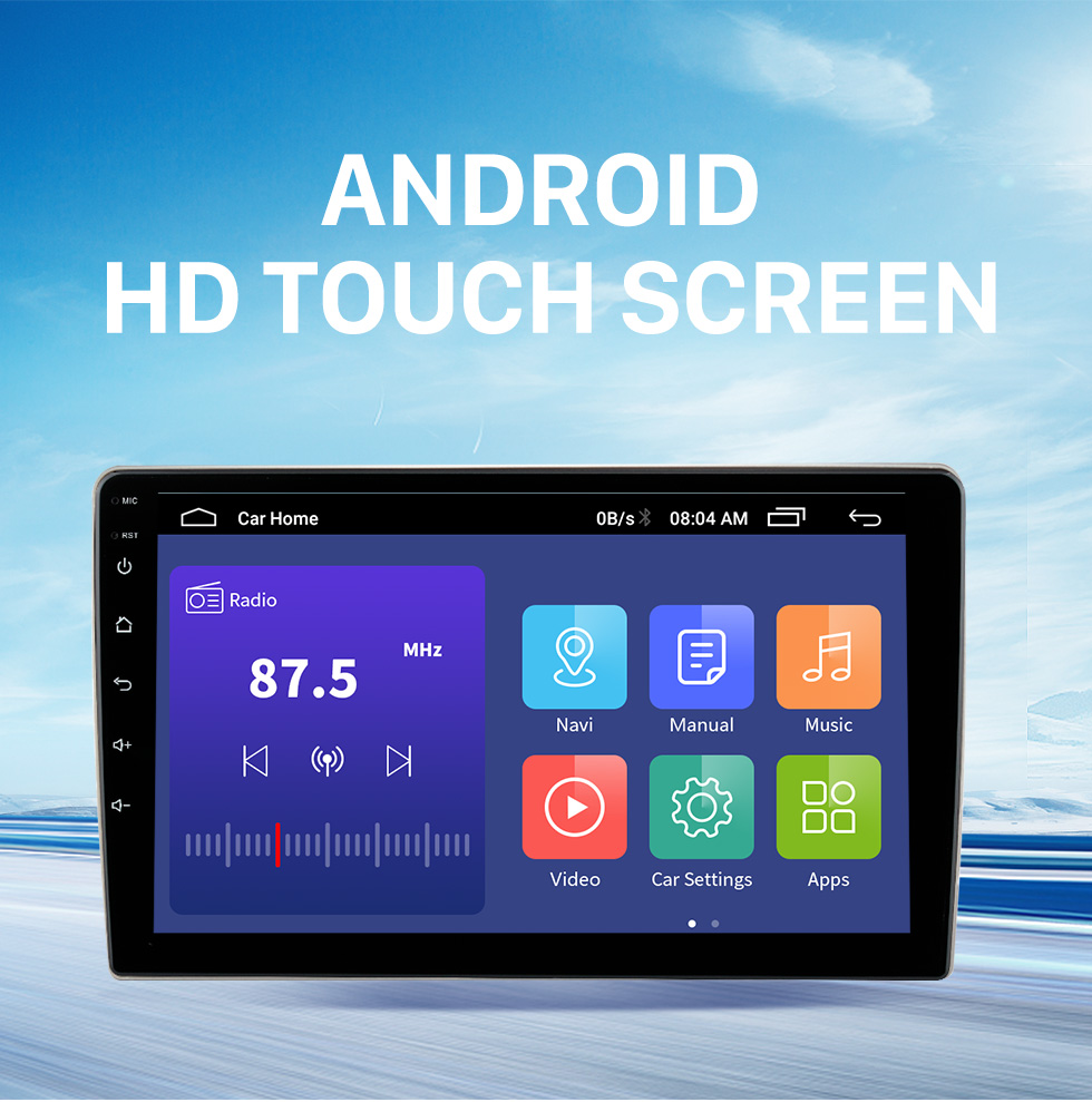 Seicane 9 Zoll Android 10.0 für 2007-2010 DODGE CALIBER Stereo-GPS-Navigationssystem mit Bluetooth-Touchscreen-Unterstützung Rückfahrkamera