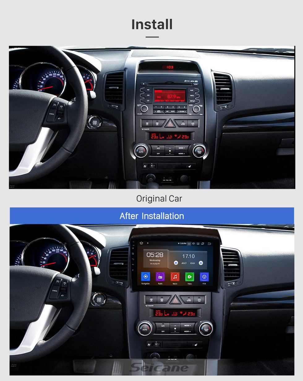 Seicane 10.1 inch 2009 2010 2011 2012 KIA Sorento Android 9.0 GPS Navigation Radio Bluetooth 4G WIFI Rearview Camera USB DVD Player TPMS Backup Camera 1080P Seicane 10.1 inch 2009 2010 2011 2012 KIA Sorento Android 9.0 GPS Navigation Radio Bluetooth 4G WIFI Rearview Camera USB DVD Player TPMS Backup Camera 1080P