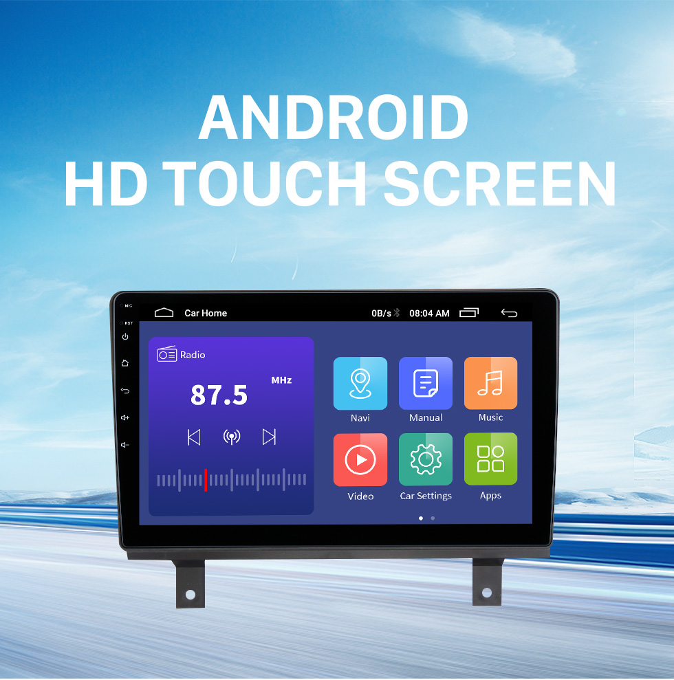 Seicane Écran tactile Android 10.0 HD de 9 pouces pour NISSAN TIIDA 2006-2011 avec prise en charge Carplay DSP intégrée Commande au volant Caméra AHD WIFI 4G