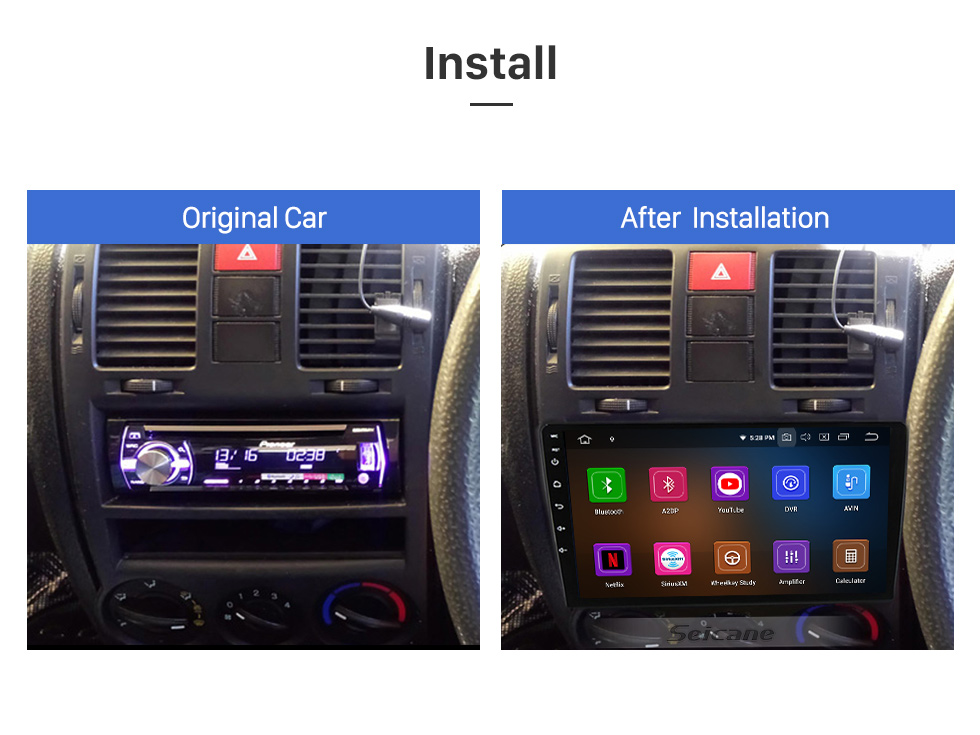 Seicane OEM 9 inch Android 12.0 for 2002-2011 HYUNDAI GETZ LHD Radio GPS Navigation System With HD Touchscreen Bluetooth support Carplay OBD2 DVR TPMS Seicane OEM 9 inch Android 12.0 for 2002-2011 HYUNDAI GETZ LHD Radio GPS Navigation System With HD Touchscreen Bluetooth support Carplay OBD2 DVR TPMS