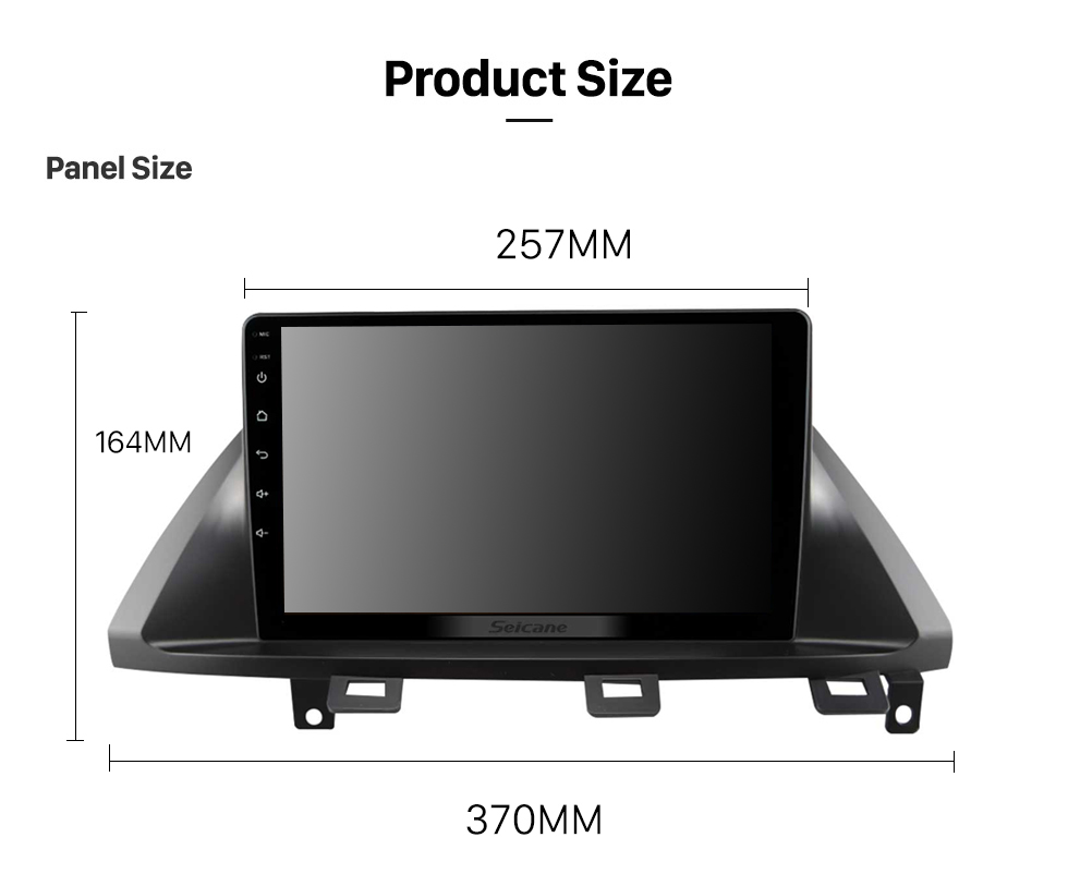 Seicane Rádio de reposição com tela de toque HD Android 13.0 de 10,1 polegadas para Honda Odyssey 2005-2010 (América do Norte) (LHD) com suporte para Carplay GPS Bluetooth Controle de volante de câmera AHD