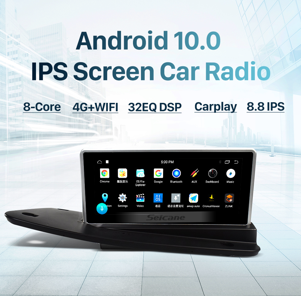 Seicane Универсальный 9-дюймовый сенсорный экран Android 10.0 Radio для Toyota RAV4 2013-2018 гг. Левый привод 3G WiFi Bluetooth Музыкальный ТВ-тюнер AUX Управление рулевым колесом