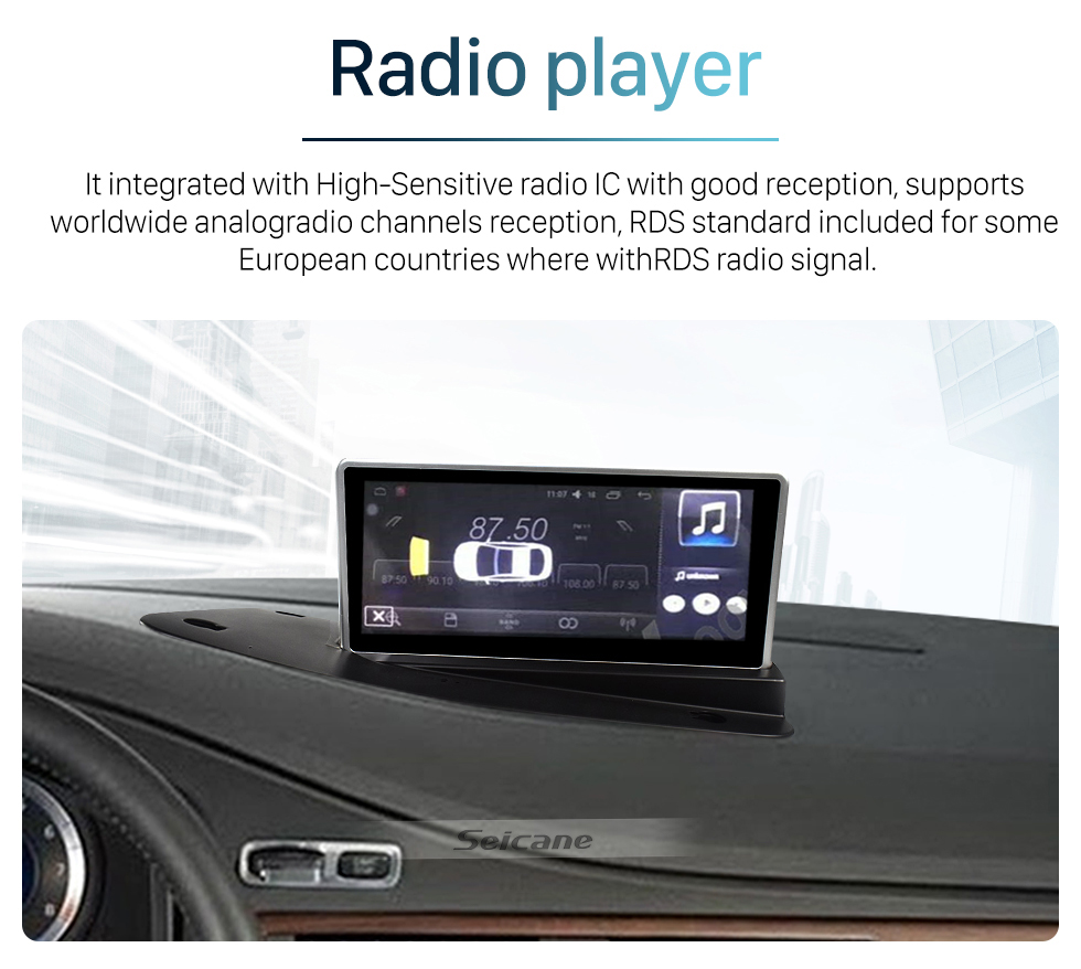 Seicane All-in-One 9-Zoll-Touchscreen Android 10.0 Radio für 2013-2018 Toyota RAV4 Linkslenker 3G WiFi Bluetooth Musik-TV-Tuner AUX Lenkradsteuerung