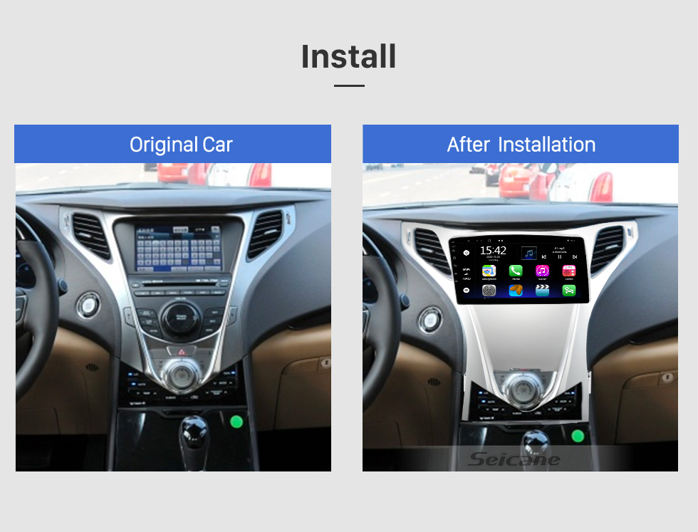 Seicane 9 pulgadas Android 10.0 para 2011-2012 HYUNDAI AZERA Sistema de navegación GPS estéreo con Bluetooth OBD2 DVR Seicane 9 pulgadas Android 10.0 para 2011-2012 HYUNDAI AZERA Sistema de navegación GPS estéreo con Bluetooth OBD2 DVR