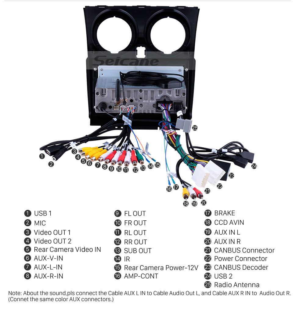 Seicane 9 pulgadas 2008-2015 Nissan Qashqai 1 J10 Android 9.0 HD Pantalla táctil Bluetooth Radio con navegación GPS Soporte USB FM WIFI 4G 1080P Cámara de respaldo de video Control del volante Carplay Seicane 9 pulgadas 2008-2015 Nissan Qashqai 1 J10 Android 9.0 HD Pantalla táctil Bluetooth Radio con navegación GPS Soporte USB FM WIFI 4G 1080P Cámara de respaldo de video Control del volante Carplay