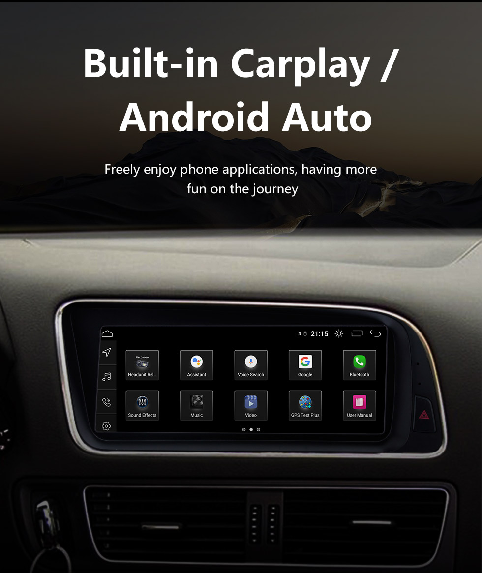 Seicane 8,8-дюймовый Android 11.0 HD Touchescreen Радио для 2013-2015 AUDI Q5 Обновление GPS-навигации Стерео Wi-Fi Carplay USB Управление рулевым колесом