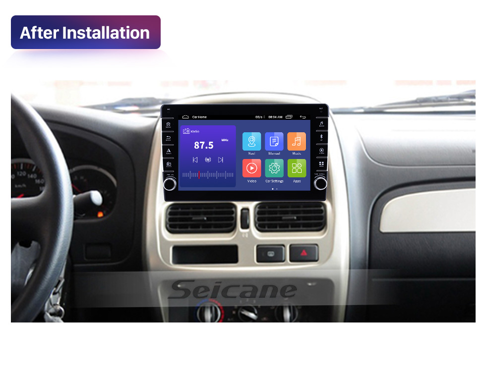 Seicane 10.1 inch Android 10.0 Universal HD touch screen Radio with Bluetooth Carplay support DVR WIFI 