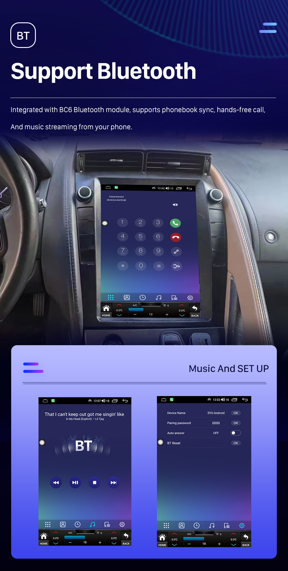 Seicane OEM 9.7 pulgadas Android 10.0 para 2013 Jaguar F-TYPE XJ Radio Sistema de navegación GPS con pantalla táctil HD Carplay Soporte Bluetooth DVR TPMS OBD2