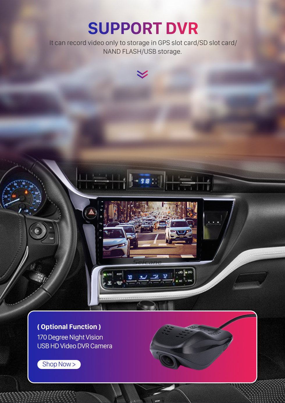 Seicane 2017 Toyota Corolla (LHD) left driving 10.1 inch Android 10.0 Radio GPS Navigation System Bluetooth HD 1024*600 Touch Screen WiFi Mirror Link Seicane 2017 Toyota Corolla (LHD) left driving 10.1 inch Android 10.0 Radio GPS Navigation System Bluetooth HD 1024*600 Touch Screen WiFi Mirror Link